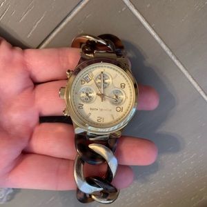 Michael kors tortoise & hold braided watch